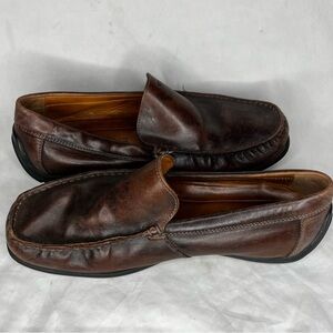 Ecco Moc.2 leather slip on loafers 43